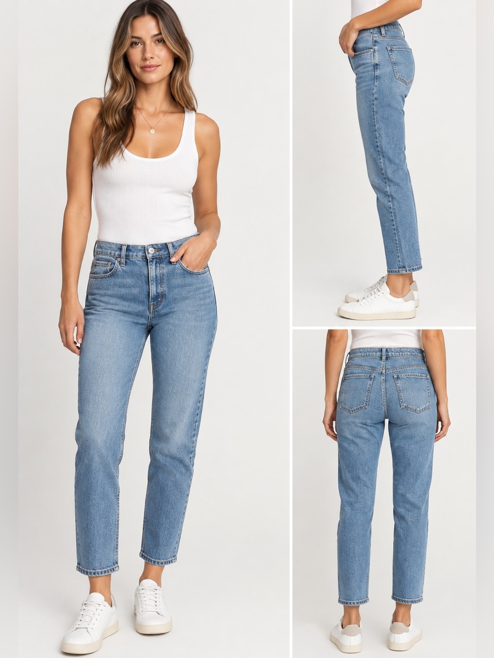 We The Free Free People Size 28 Light Wash Straight Leg Jeans